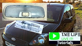 Ford Fiesta How To Change Interior Light Bulb Ford Removing Interior LIght Change