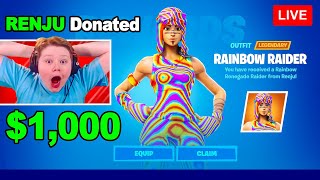 I Donated To Random Fortnite Streamers!