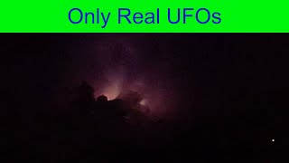 UFO was filmed during lightning storm in Piacenza, Italy.