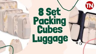 8 Set Packing Cubes Luggage