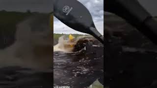 craziest Wave in the river ever 😳 #kayaking