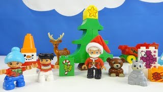 Строим из Lego Duplo, Play toys Lego, Unboxing, LEGO DUPLO 10837 SANTA'S WINTER HOLIDAY - Новый год