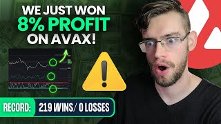 We've Won 219 Trades IN A ROW: Here's How! (8% AVAX Profit)