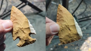 1928 - Part 2/2 - Yellow Petrified Pinhead Coral #flintknapping