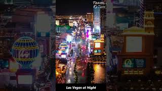 Las Vegas at Night Aerial View #travel #viral #trending #usa #shorts