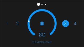 80 BPM 3/4 Modern Metronome | 1 Hour Metronome 80 BPM