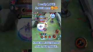 SABER #viral #fypシ #viralvideo #shortvideo #mobilelegend #gaming #shorts #viral