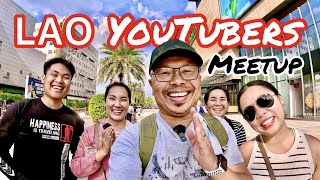 Meetup With Lao YouTubers Oulangxan & ToiyYoiy And Exploring Vientiane Vegan Fest 2023 🔥