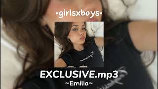 EXCLUSIVE.mp3 // Emilia // speed up 🎧🎟️