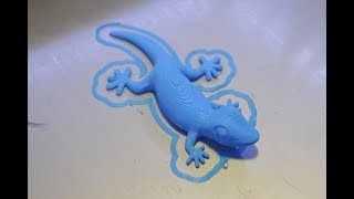 Gecko напечатанный пластиком Greg на 3D принтере Flyingbear P905