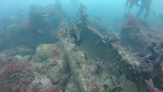 Unknown wreck exploration, diving with Seals, huge Anchor chain!