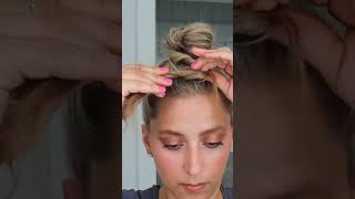 Twisted knot bun #hairstyle #skincare #glow #viral