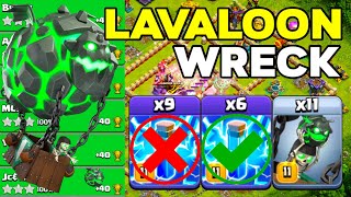 Unstoppable TH16 Lavaloon Wrecking Legend League Attacks! Clash of Clans