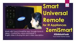 Tuya Smartlife app Universal Remote: Setup, Voice control any IR Device TV, AC यूनिवर्सल रिमोट India