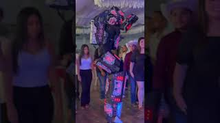 Dancing cumbia with DJ Ponce’s LED robot 🤖 #djponcesa #quinceañera #sanantonioquinceañera