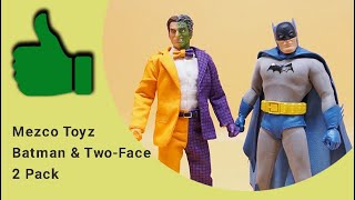 Mezco Toyz One 12 Golden Age Batman and Two-Face Two Pack Figures Review