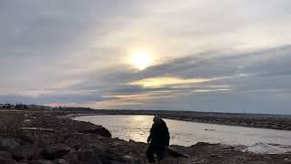 Incoming tide @ Moncton NB, Canada. March 15, 2022.