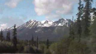 Driving to Skagway through White Pass