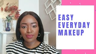 EASY EVERYDAY MAKE UP FOR BLACKSKIN ||SIMPLE EVERYDAY  MAKE UP TUTORIAL