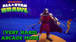 Nickelodeon All Star Brawl | Shredder Arcade Mode (Very Hard)