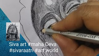 Siva art #mahadeva #pencil drawing