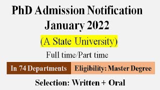 PhD Admission 2021 in State University | University of Madras|  PhD Admission 2021  | Apply Now