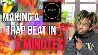 Making A Fire Trap Beat In Only 5 Minutes | FL Studio