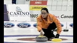 2005 Canadian Olympic Curling Trials - C.Jones vs Larouche (Lawton vs Anderson)