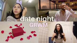 GRWM FOR DATE NIGHT🏹💌👼🏼| THAT girl self care routine, at home makeover, military wife