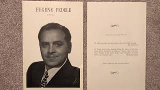 Eugene Fedele - Tenor (1913-2005). Performs: What Kind of Fool Am I - 1962