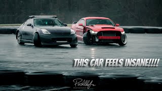 This is the BEST the car has ever felt!!!! TheMustangFactory Angle Kit Drift Test