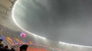 heavy rainfall and thunderstorm in narendra modi stadium #iplfinal #cskvsgt #dhoni