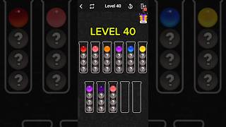 🧩 LEVEL 40 : Color Short 🎯 Color Sort Level 40 @SDSGAMING. #shorts