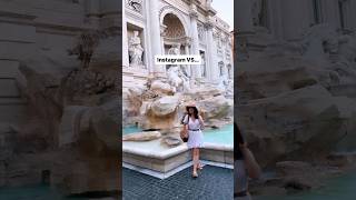 ✨Instagram VS Reality in Rome 🇮🇹 #travelshorts #europetravel #solotravel #shorts #italytravel