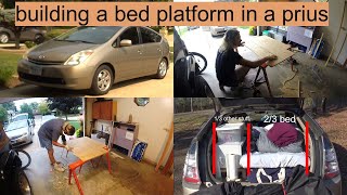 HOW TO BUILD A BED PLATFORM FOR PRIUS DWELLING