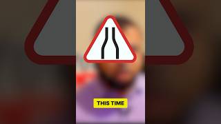 ROAD NARROWS BOTH SIDES ROAD SIGN |  #learntodrive|  #drivinglessonsforbeginners!