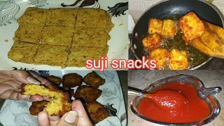 Suji snacks recipe | very tasty and yummy snacks recipe