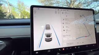 Tesla Model 3 enhanced autopilot in traffic