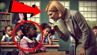 MAESTRA RACISTA HUMILL4 A UNA NIÑA NEGRA, SIN SABER QUE ES LA HIJA DEL DIRECTOR...