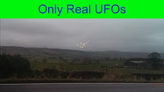 Fleet of UFOs over Darlington, UK.