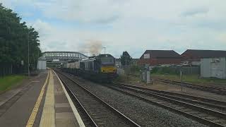 6m63 68007/006 Bridgwater to Crewe flasks LOAD 4 16/5/24 AT BRIDGWATER