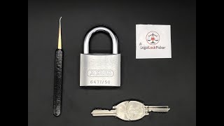 [045] Abus 64TI/50 Titalium Lockpicked & a story