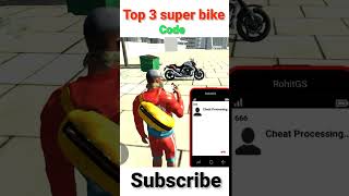 Top 3 super bike code in Indian bike driving 3d