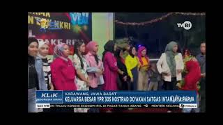 Keluarga besar YPR 305 KOSTRAD gelar Doa bersama untuk Satgas Intanjaya Papua #TVRI