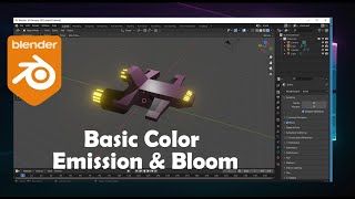 Blender Spaceship Color and Thrusters