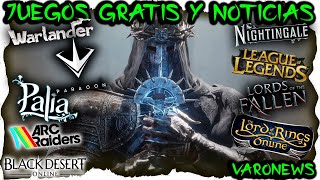 Noticias y Juegos #GRATIS Paragon, Ashfall, Palia, Warlander, #honkai , Tarisland, Nightingale y más