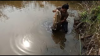 JALA IKAN DI DANAU BEKAS TAMBANG. Part 2! SEKALI TEBAR 28 EKOR