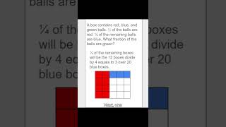 STUCK Drawing Models?  P5 Math Example on Fractions #mathtricks  #primaryschool #maths #sgeducation