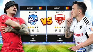 Play-off vs Play-out în FC 24  🔥 Împărțim Superliga României și vedem cine câștigă!