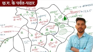 छत्तीसगढ़ के पर्वत पठार / Mountain, hills and plateau in cg / Chhattisgarh Geography/ CGPSC, Vyapam